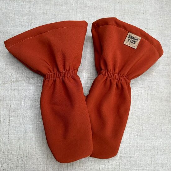 Starpsezonas softshell cimdi - terrakotas